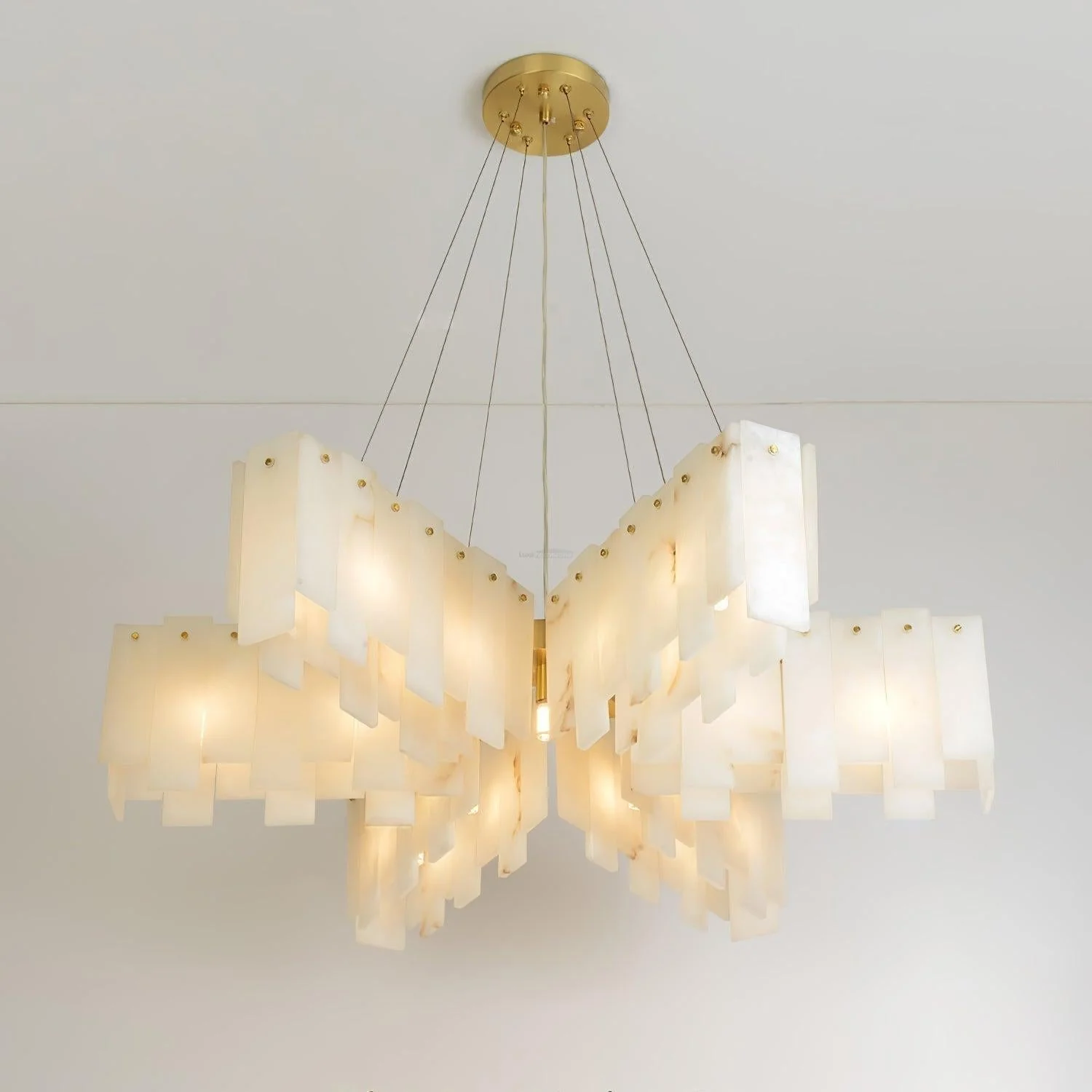 Alabaster Cascade Tiered Chandelier 27.6 - Image 17