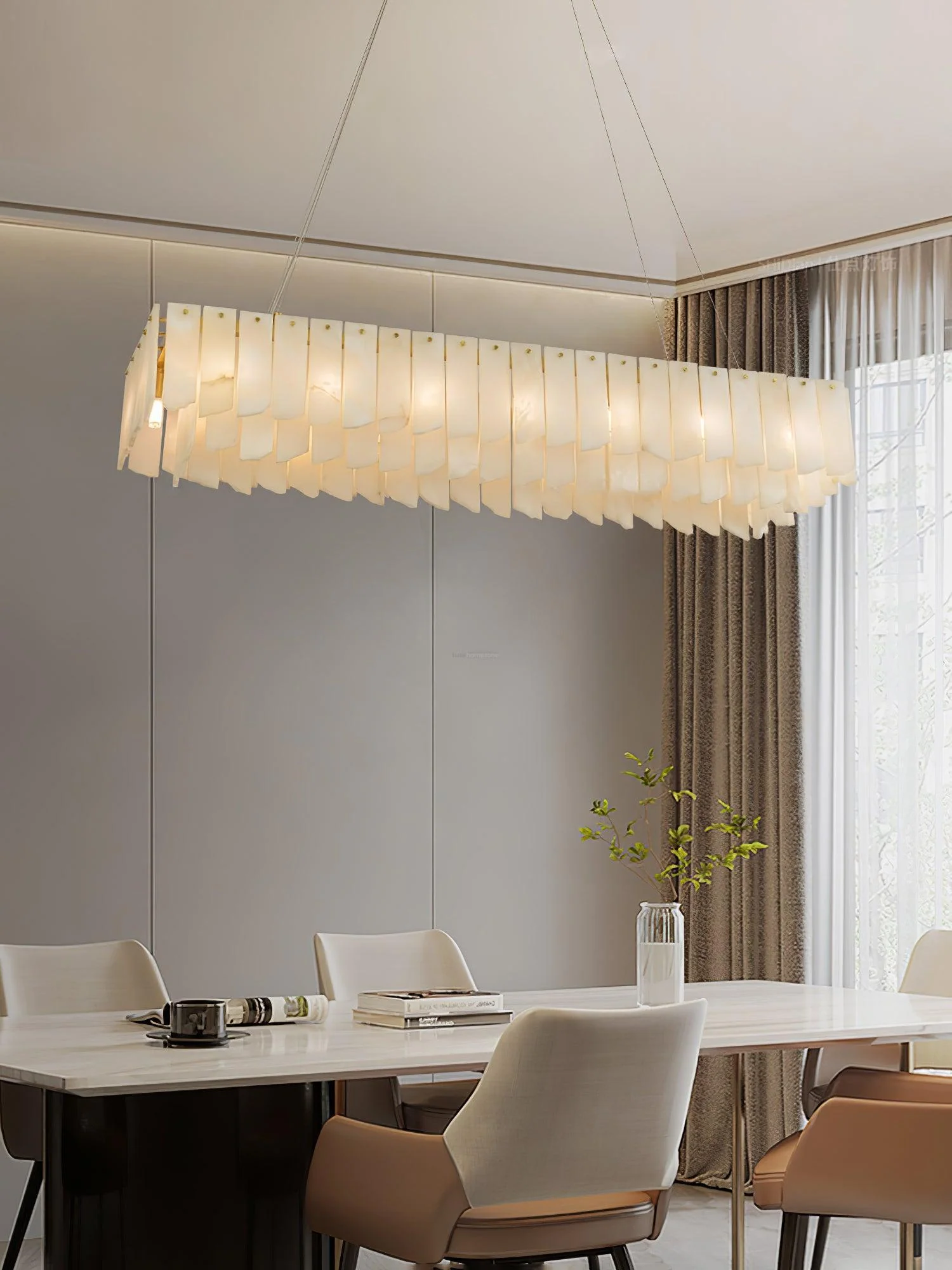 Alabaster Cascade Tiered Chandelier 27.6 - Image 20