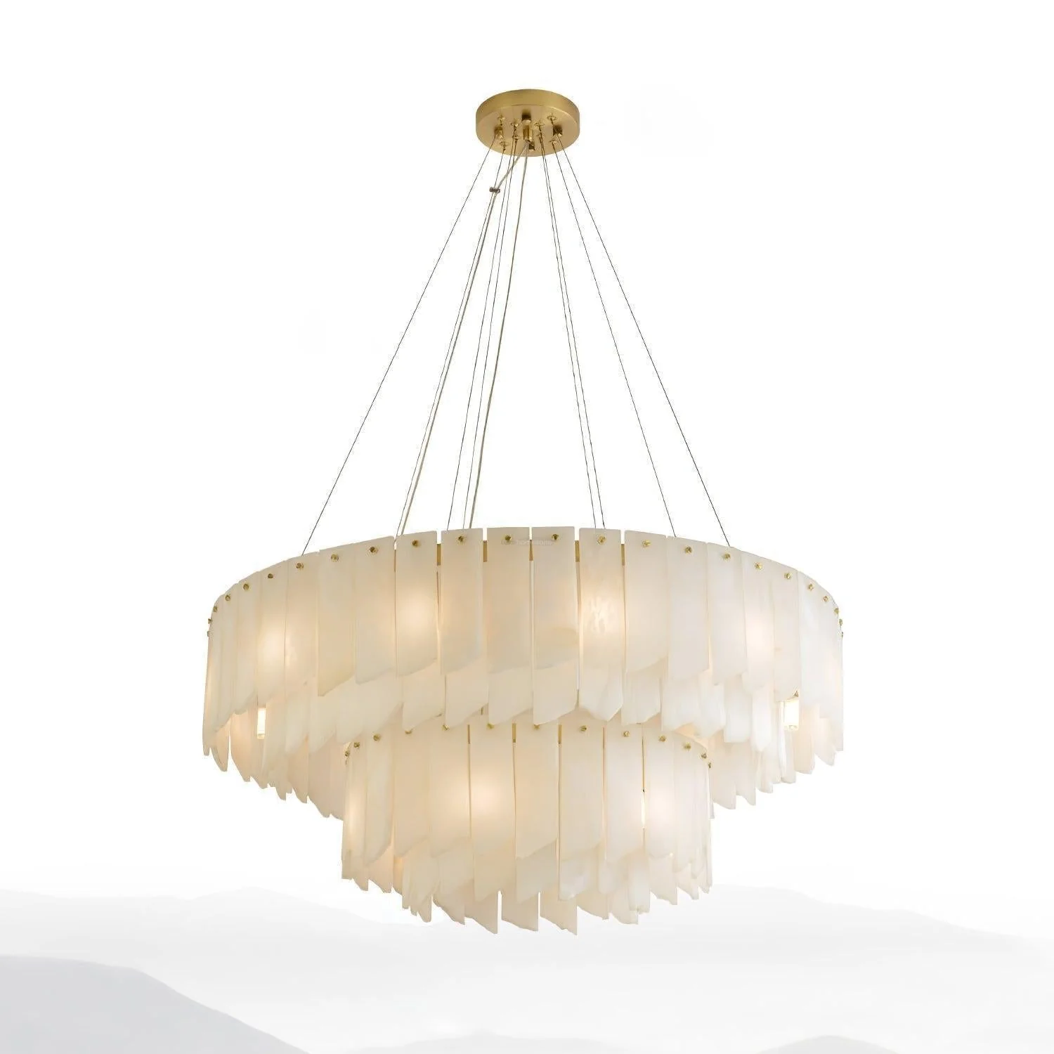 Alabaster Cascade Tiered Chandelier 27.6 - Image 3