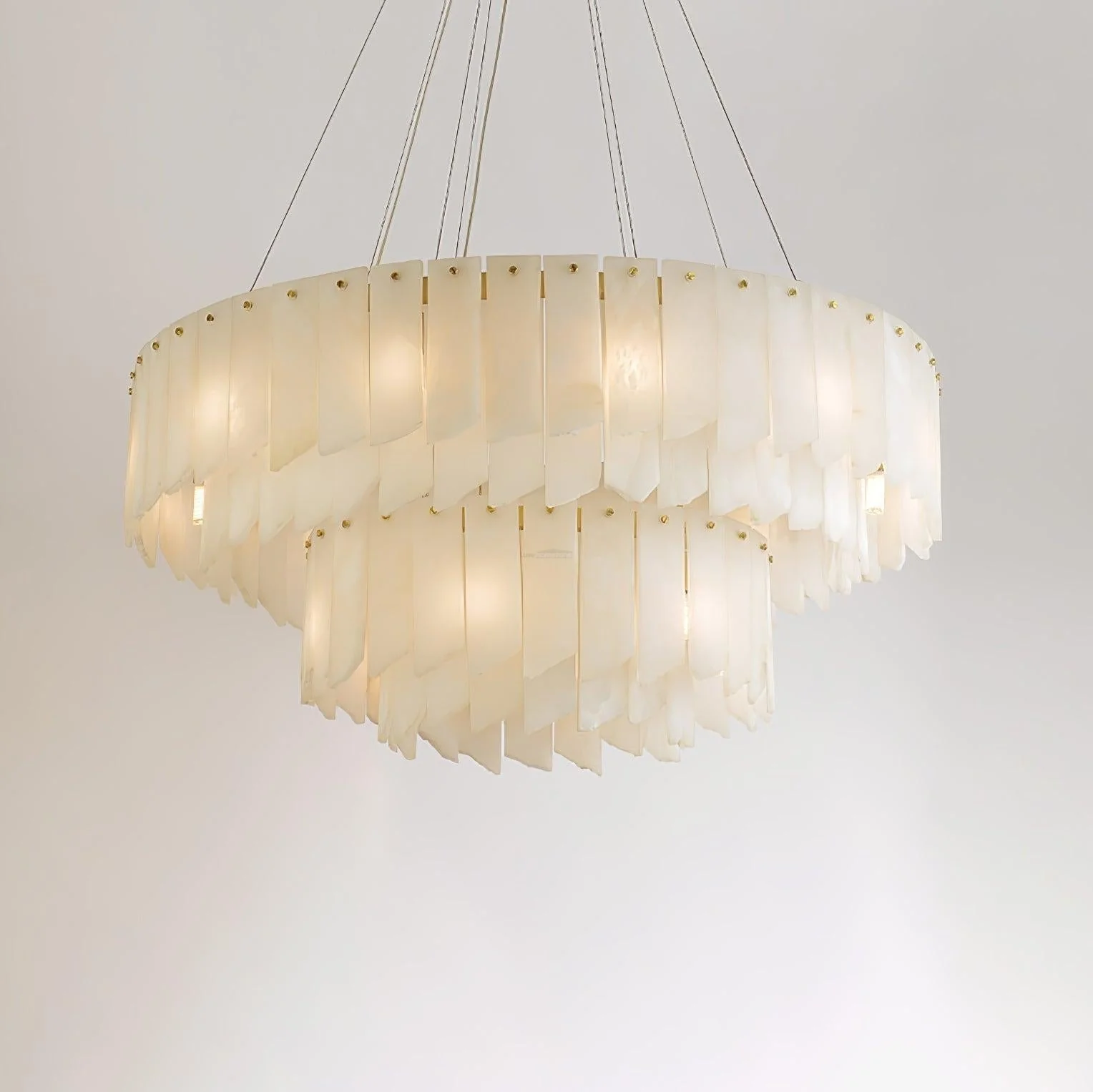 Alabaster Cascade Tiered Chandelier 27.6 - Image 4