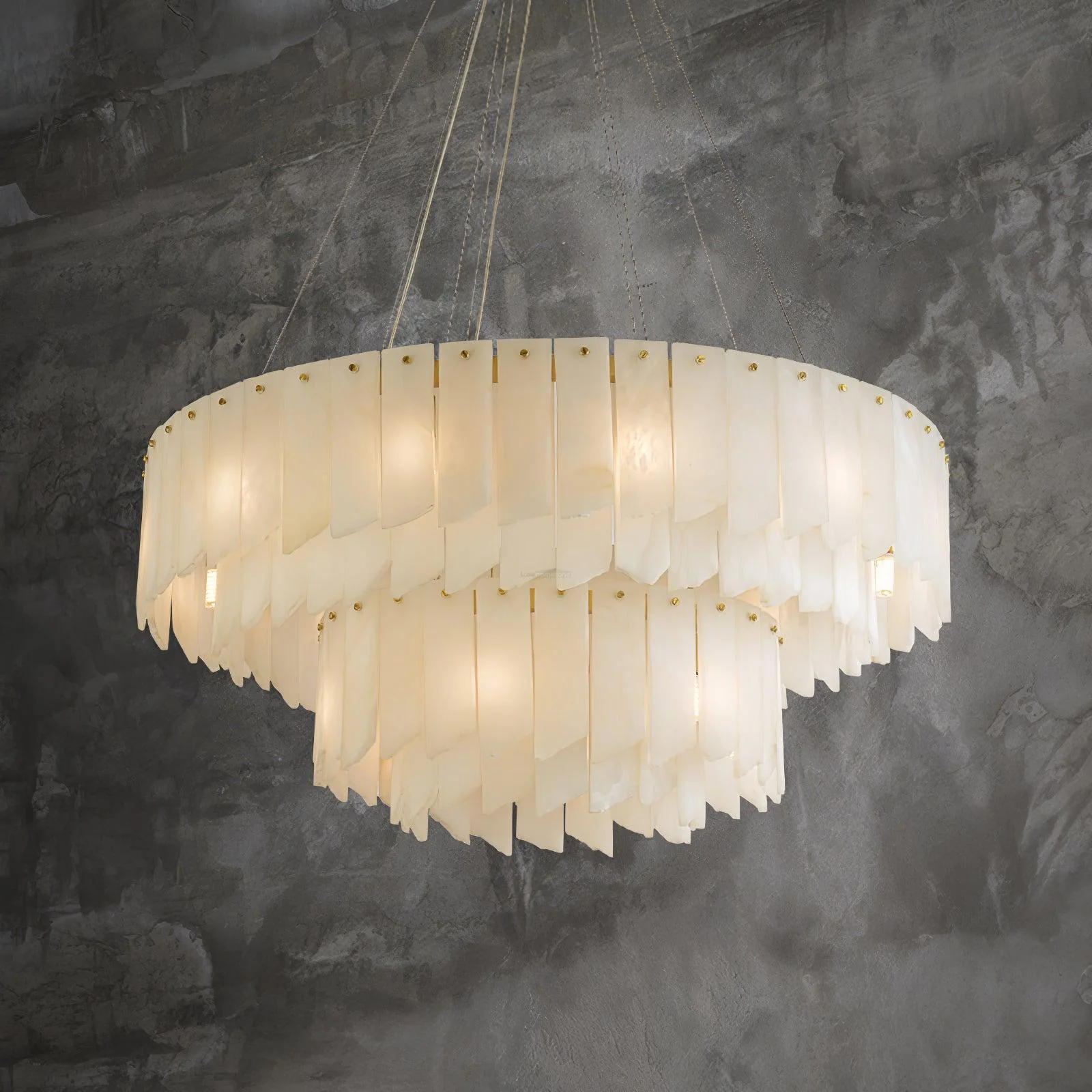 Alabaster Cascade Tiered Chandelier 27.6 - Image 6