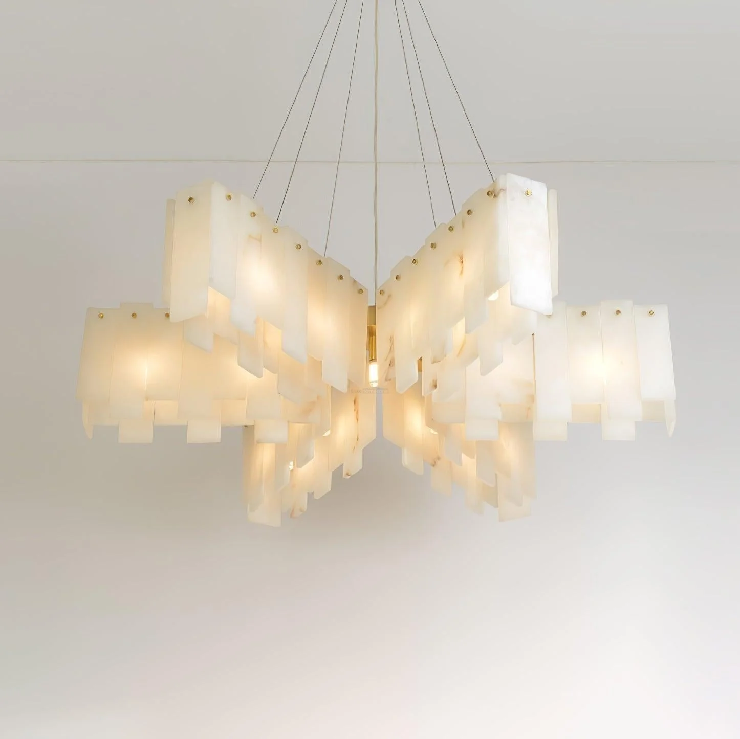 Alabaster Cascade Tiered Chandelier 27.6 - Image 9
