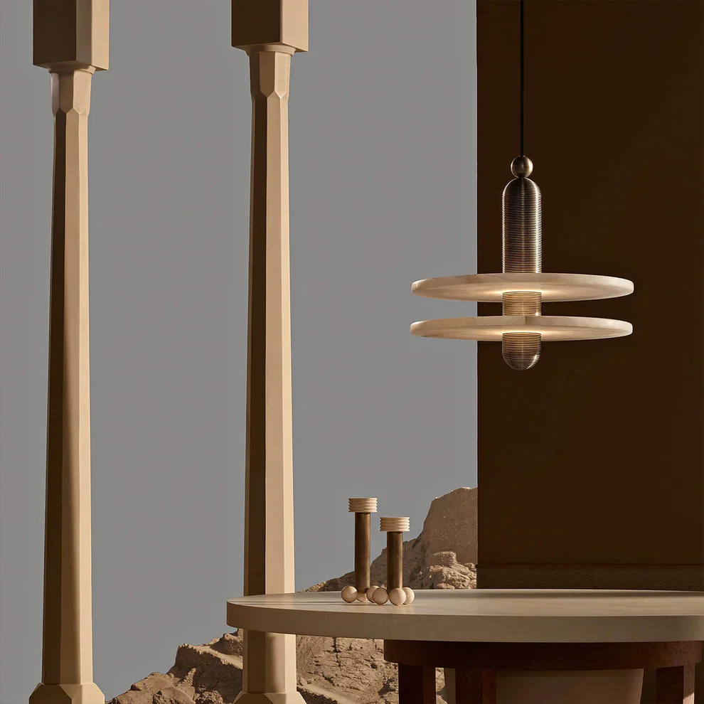 Alabaster Comet Pendant Lamp - Image 20