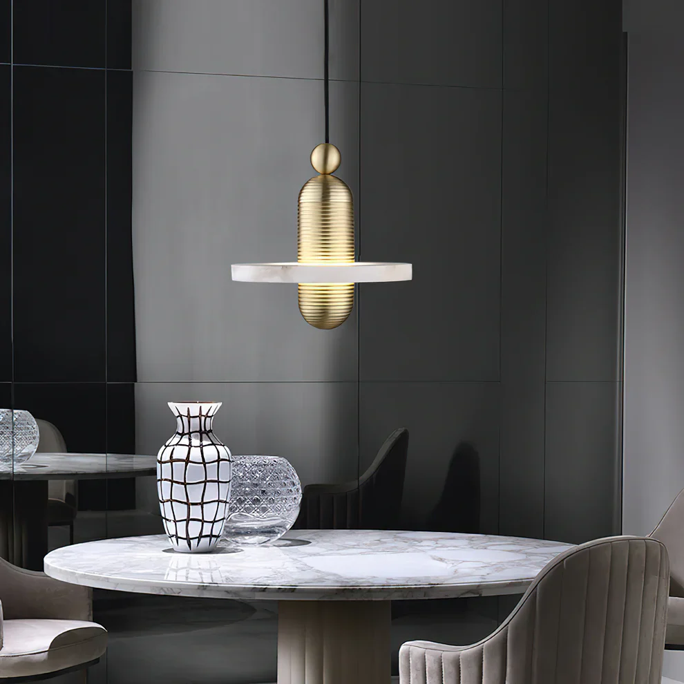 Alabaster Comet Pendant Lamp - Image 4