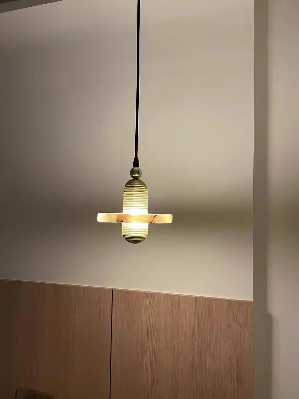 Alabaster Comet Pendant Lamp - Image 6