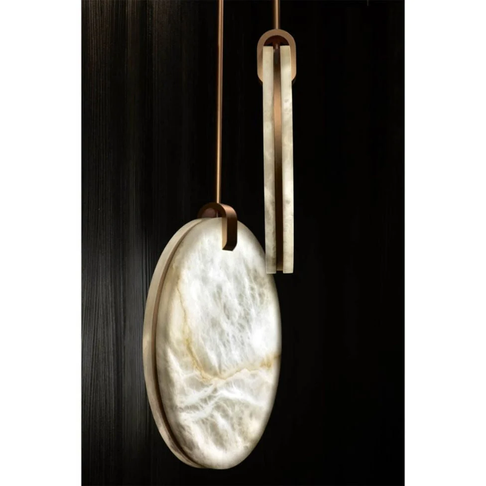 Alabaster Disc Pendant Light - Image 2