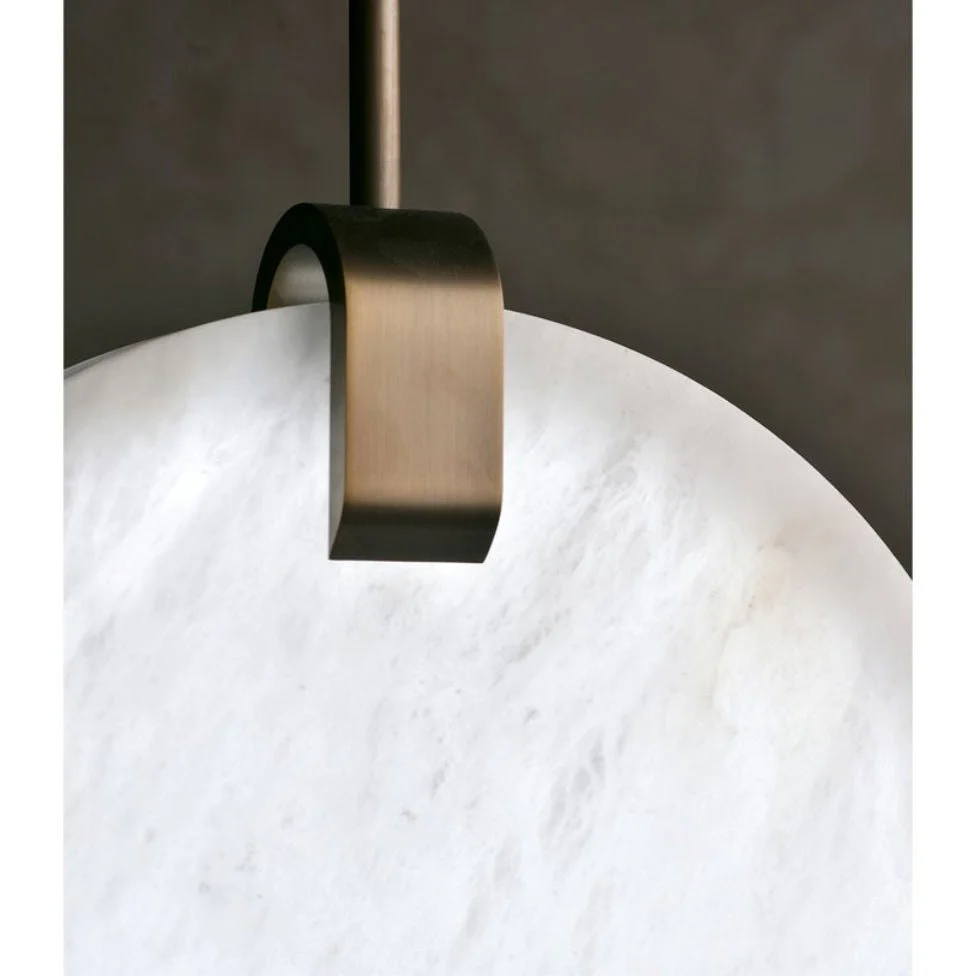 Alabaster Disc Pendant Light - Image 3