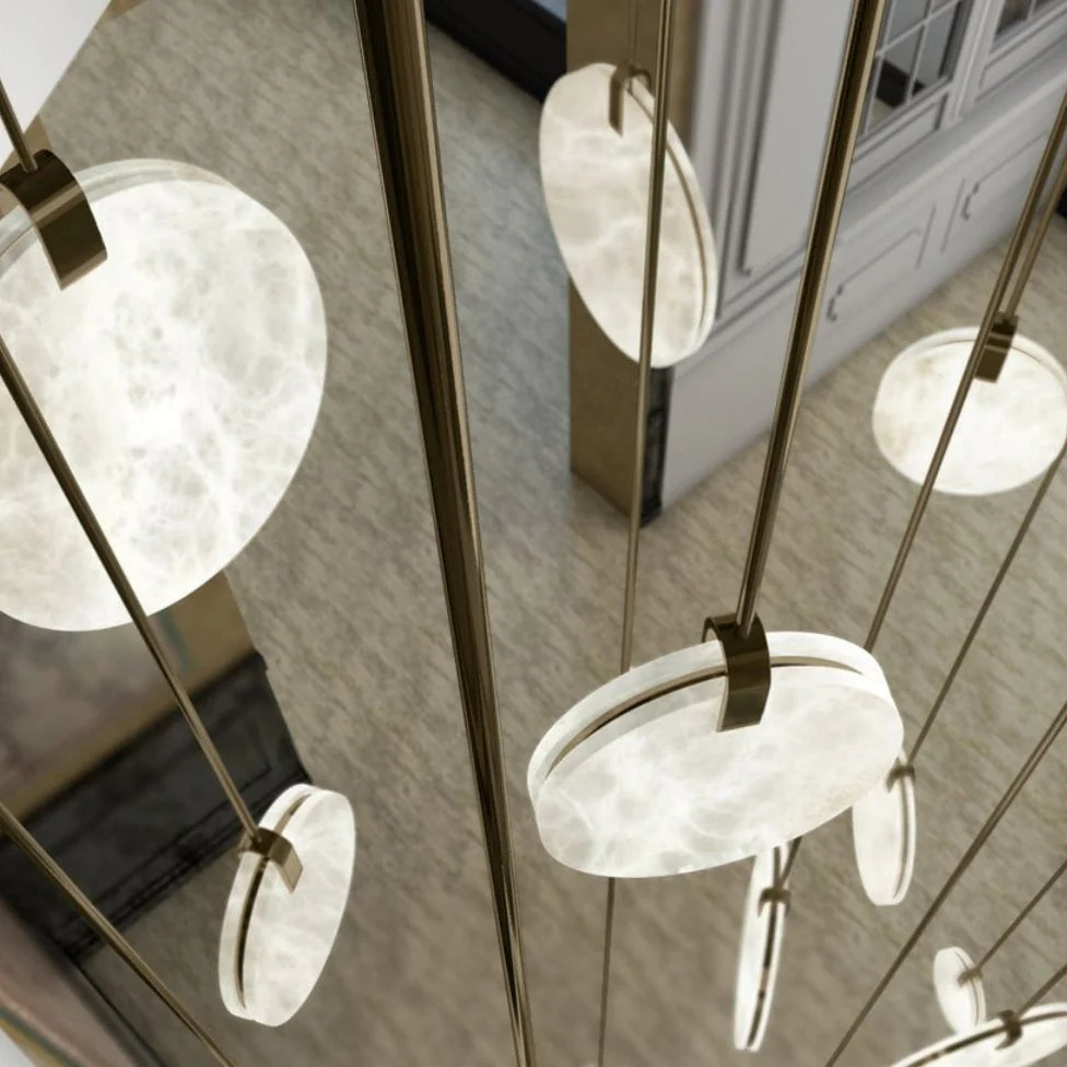 Alabaster Disc Pendant Light - Image 6