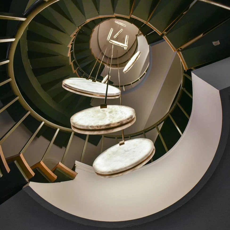 Alabaster Disc Pendant Light - Image 7