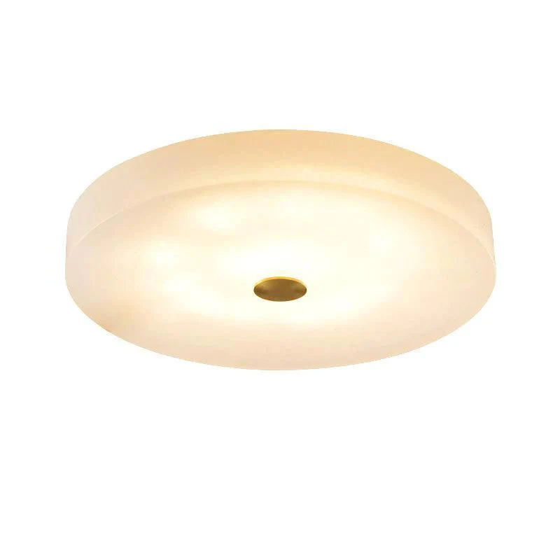 Alabaster Flush Mounted Round Led Chandelier - Image 5