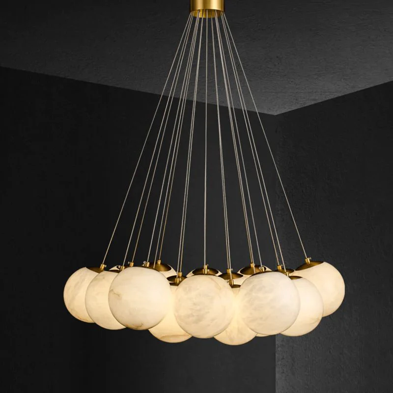 Alabaster Global Ceiling Chandelier - Image 3