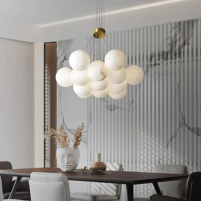 Alabaster Global Ceiling Chandelier - Image 6