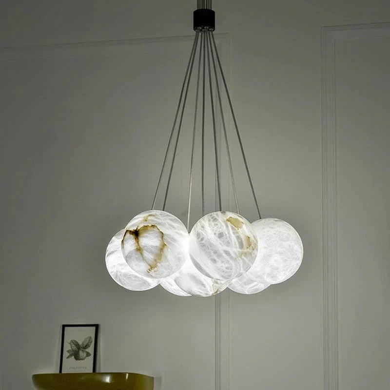 Alabaster Global Ceiling Chandelier - Image 7