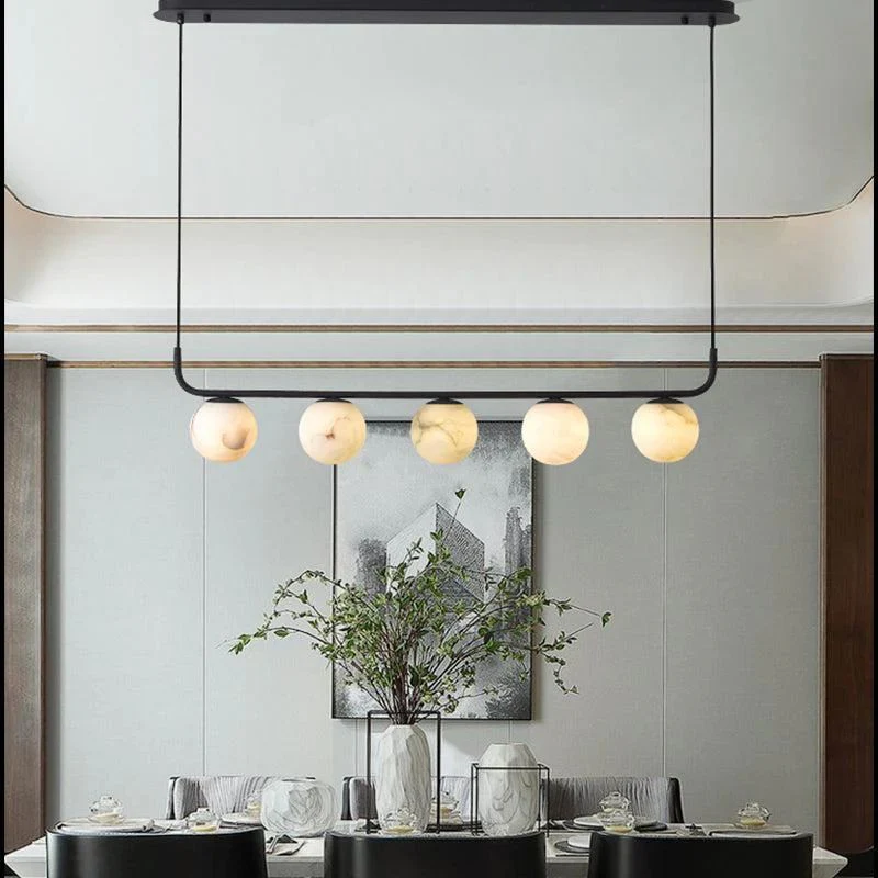Alabaster Global Linear Pendant Chandelier - Image 2