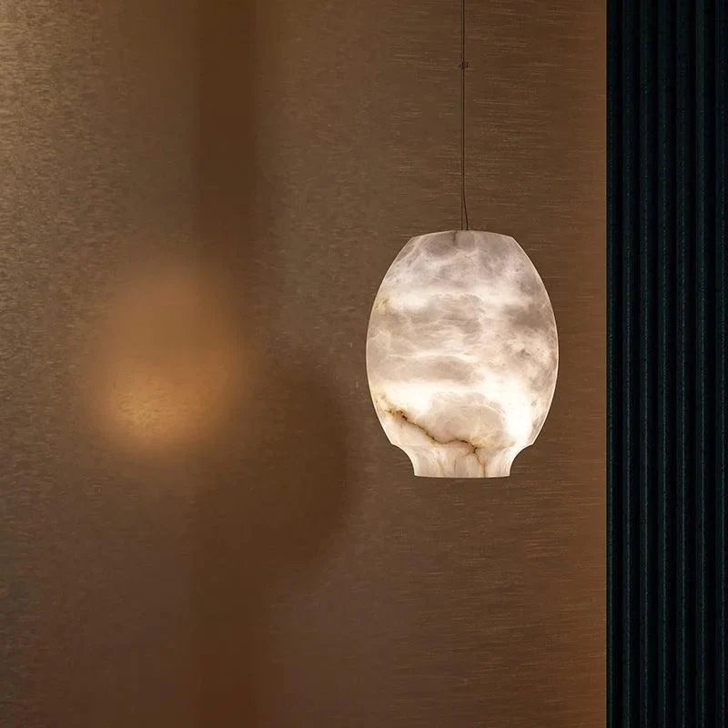 Alabaster Lantern Pendant Light, Bar Pendant Light - Image 3