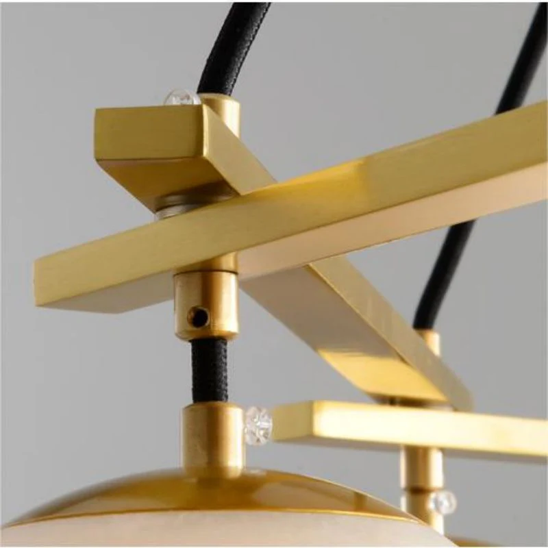 Alabaster Modern Round Ball Chandelier - Image 7