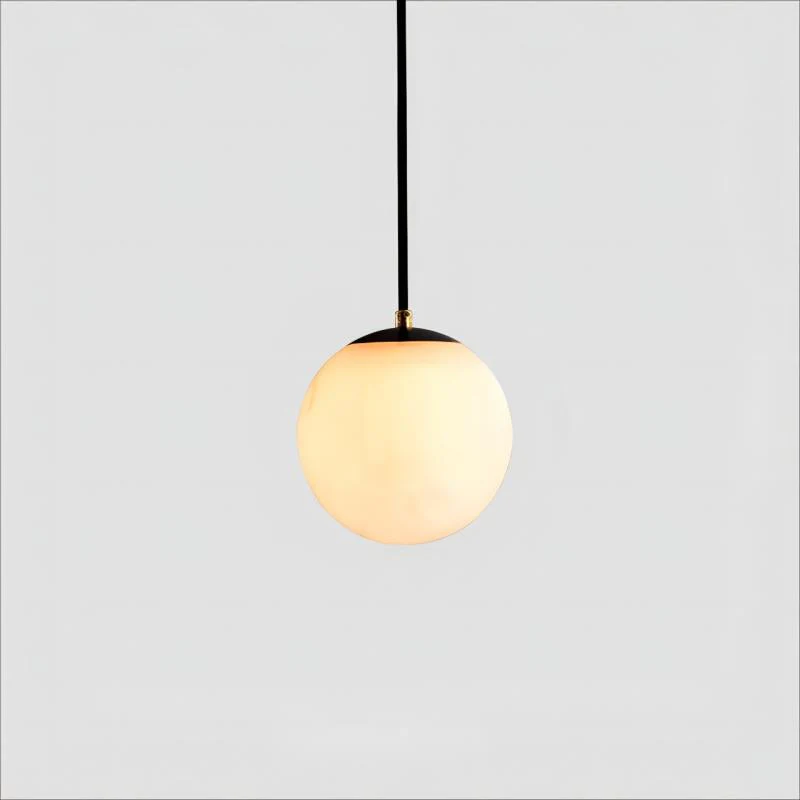 Alabaster Modern Round Ball Chandelier - Image 8