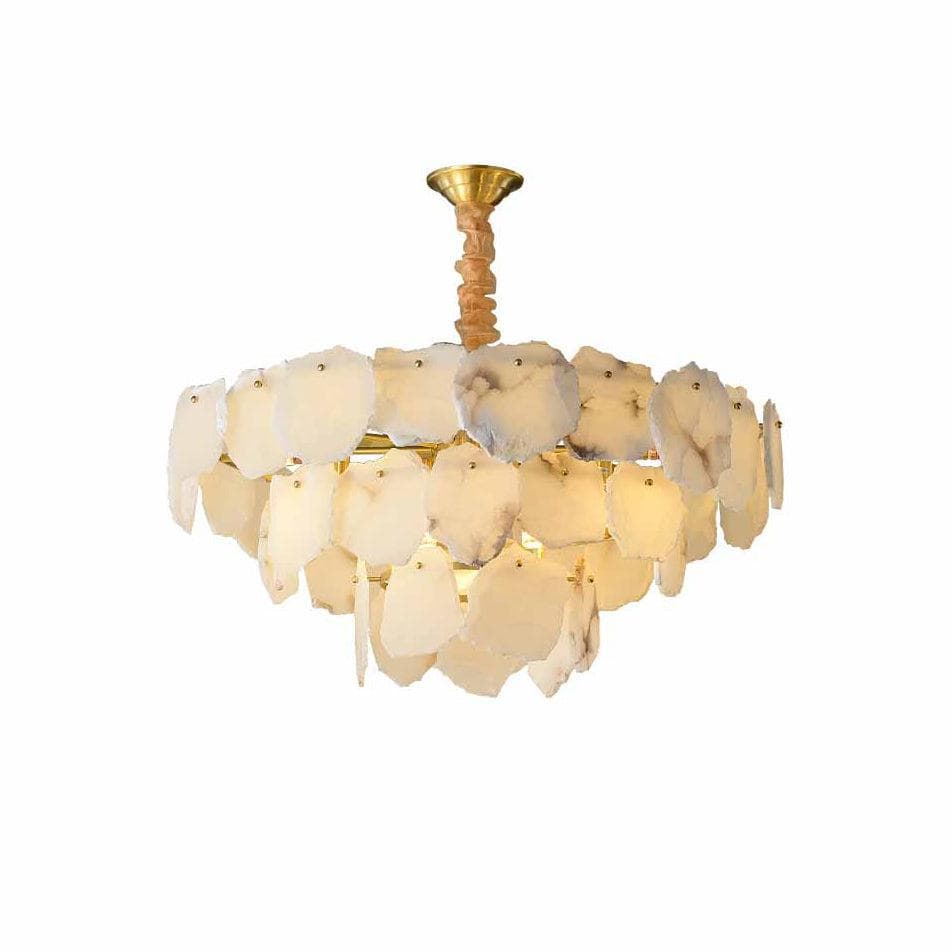 Alabaster Moira Modern Snowflake Multi-Layer Chandelier - Image 2