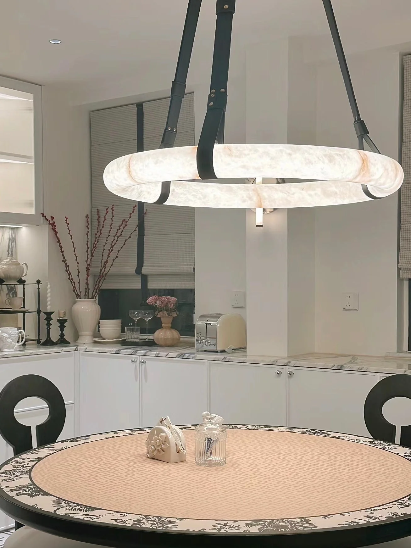 Glacera Alabaster Lorry Oslo Art Chandelier 8 Size - Image 10