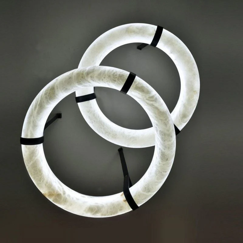 Glacera Alabaster Lorry Oslo Art Chandelier 8 Size - Image 5