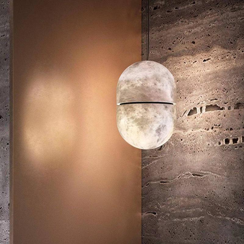 Alabaster Oval Pendant Light, Beautiful Modern Pendant Light - Image 3