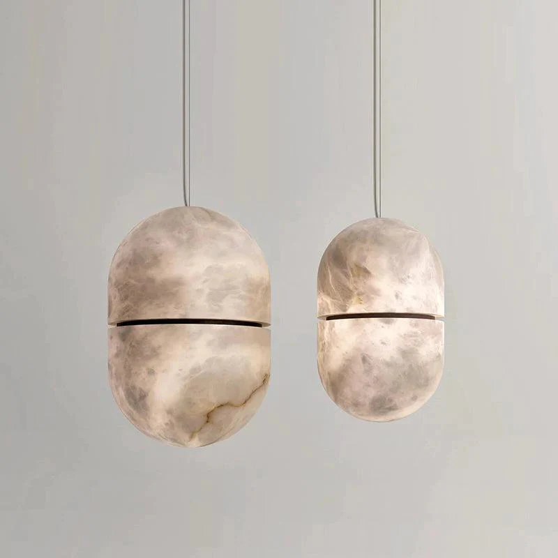 Alabaster Oval Pendant Light, Beautiful Modern Pendant Light - Image 5