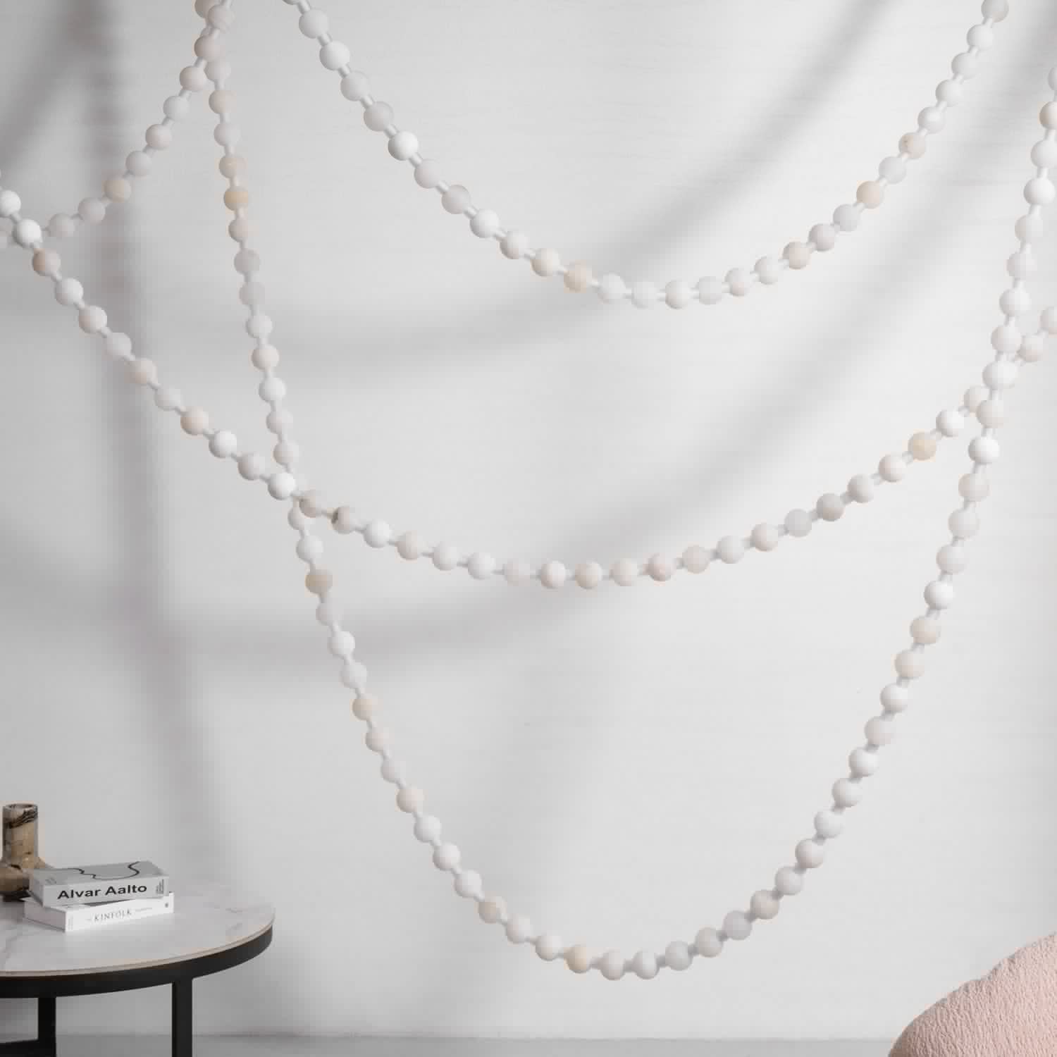 Alabaster Pearl Necklace Chandelier - Image 16
