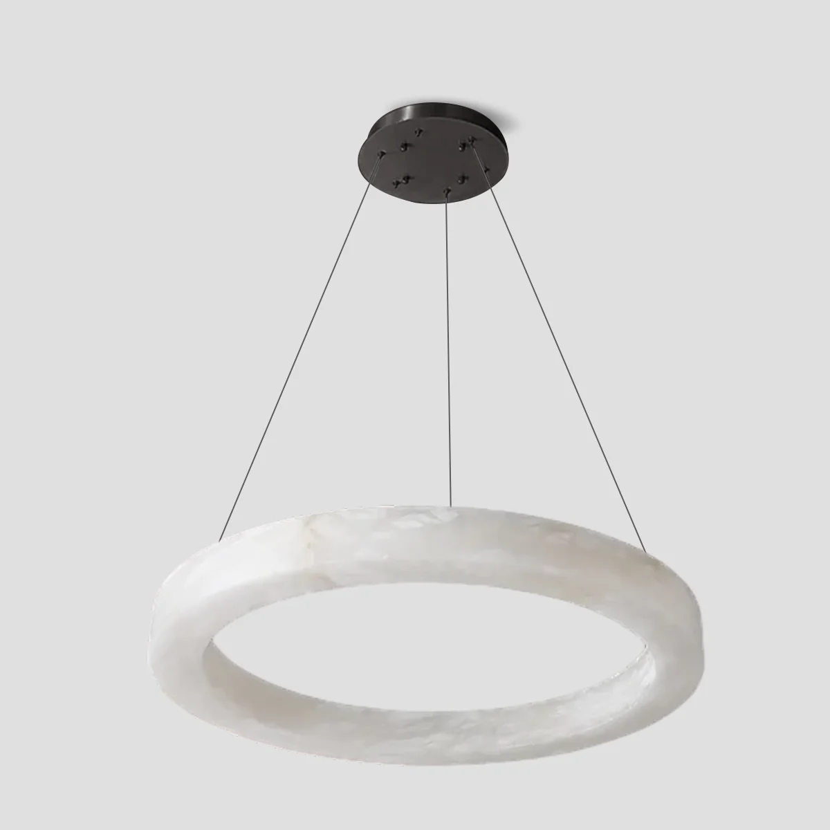 Glacera Alabaster Round Chandelier 19'' 27'' 36'' 60''D - Image 13