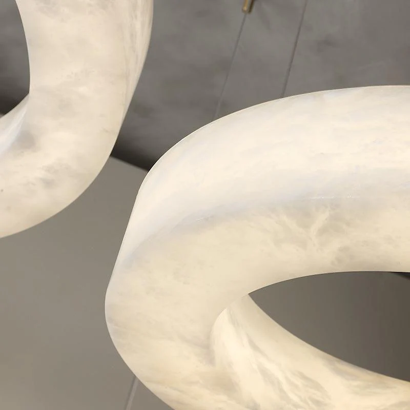 Glacera Alabaster Round Chandelier 19'' 27'' 36'' 60''D - Image 16