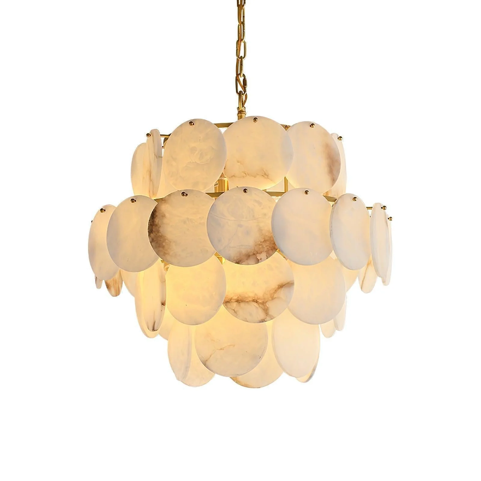 Alabaster Shell Brass Chandelier with 2/3/4/5/6 layer - Image 16