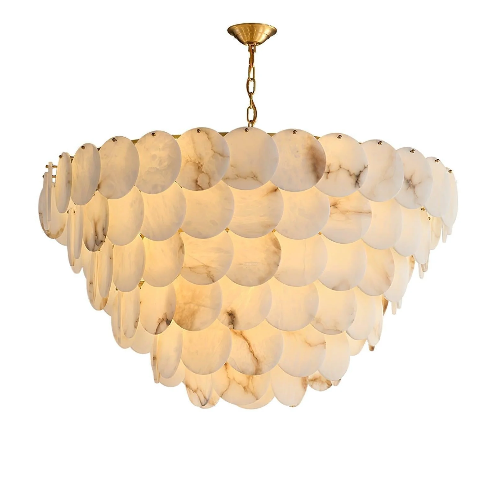 Alabaster Shell Brass Chandelier with 2/3/4/5/6 layer - Image 19