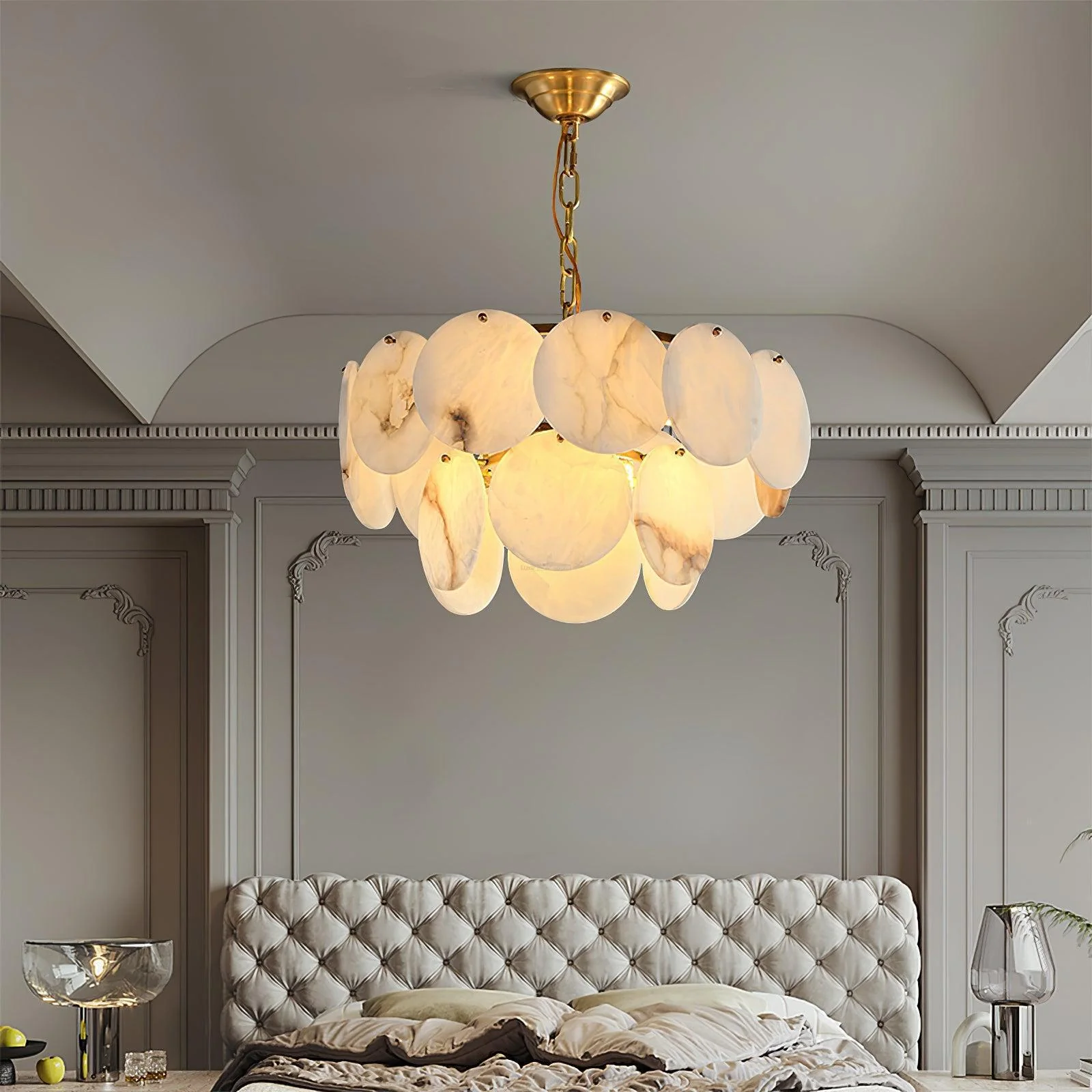 Alabaster Shell Brass Chandelier with 2/3/4/5/6 layer - Image 22