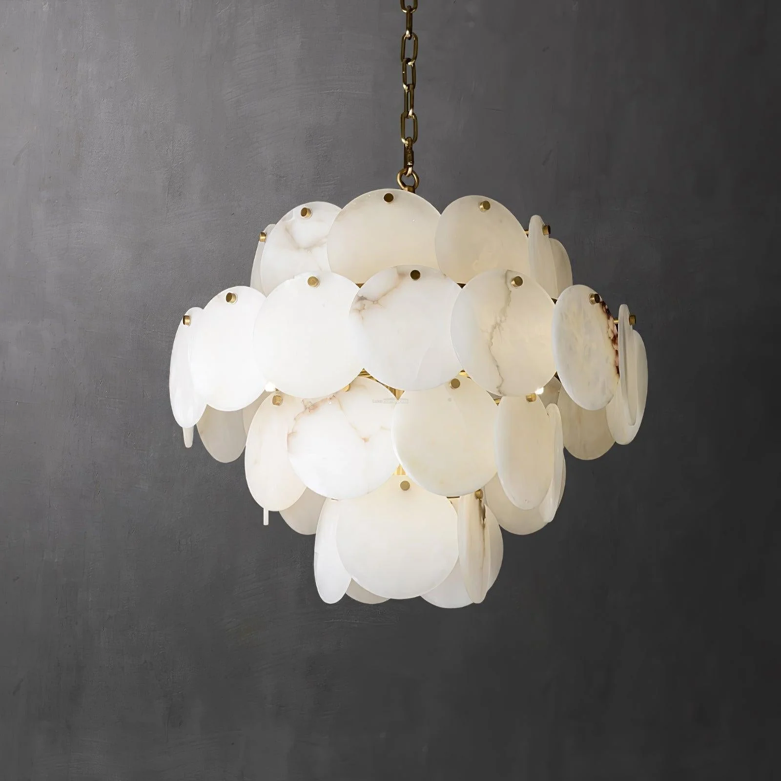 Alabaster Shell Brass Chandelier with 2/3/4/5/6 layer - Image 25