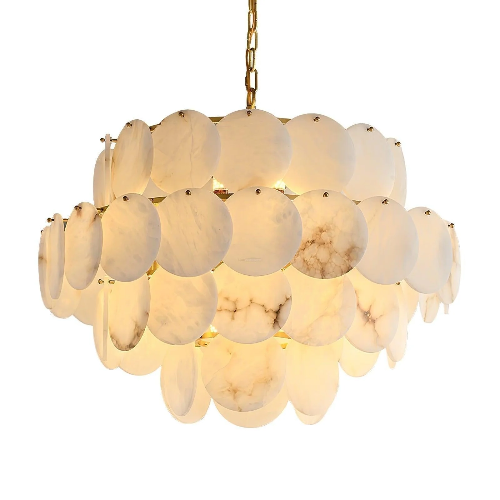 Alabaster Shell Brass Chandelier with 2/3/4/5/6 layer - Image 27