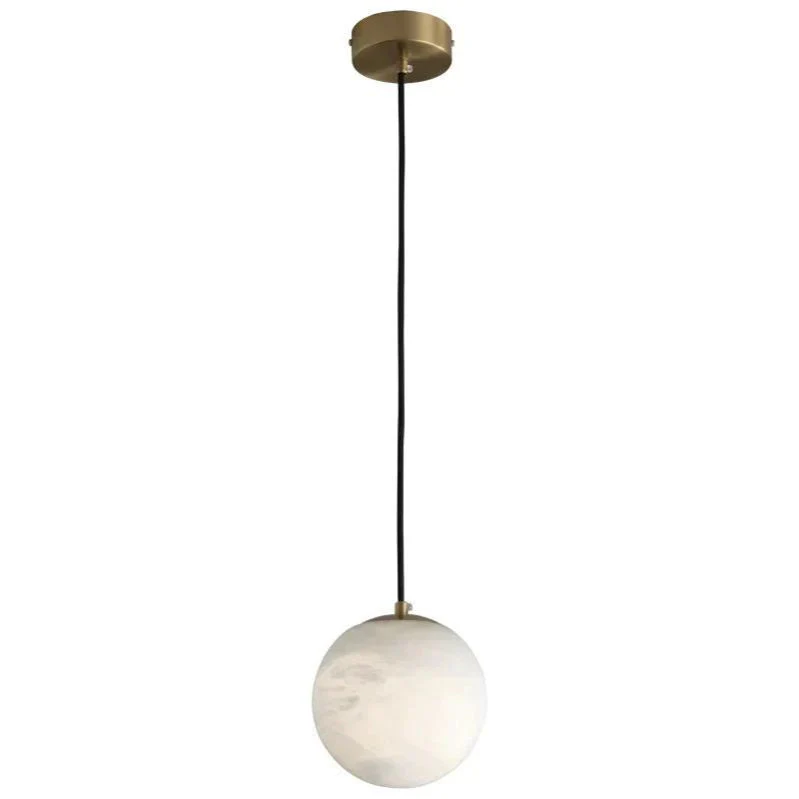 Alabaster Sphere Pendant Light, Modern Pendant Light - Image 6