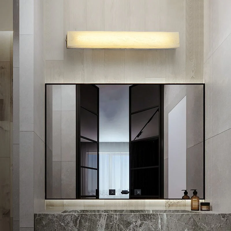 Alabaster Indoor Long Wall Sconce Fixture - Image 4