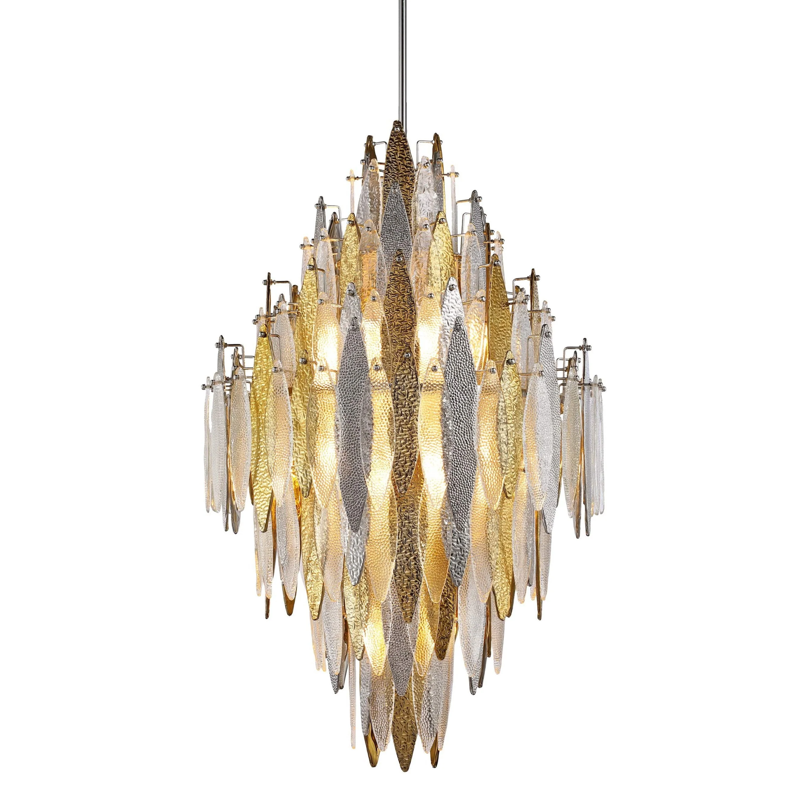Larry Empire Tiered Oval Glass Chandelier - Image 3