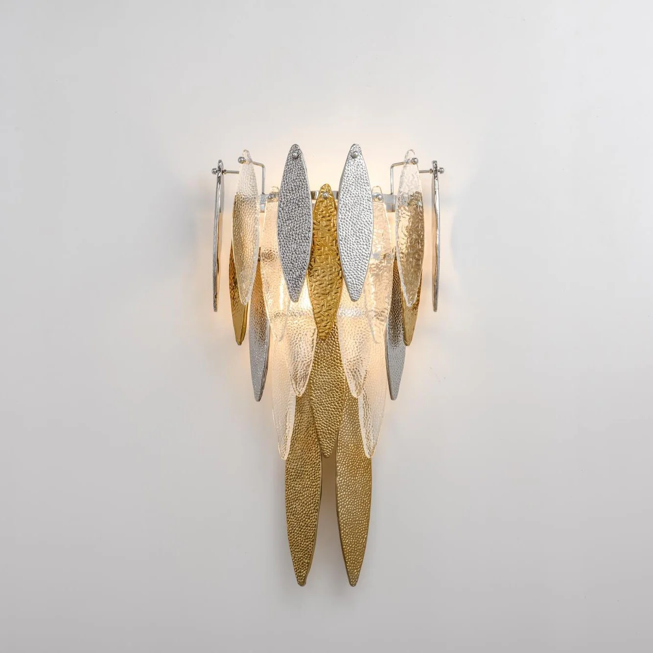 Larry Tiered Oval Glass Sconce - Image 2