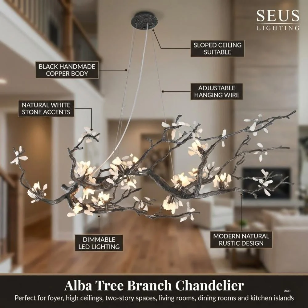 Alba Tree Branch Chandelier - Image 7