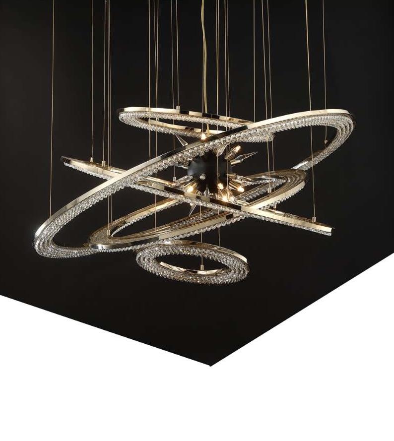 Aleron Crystal Ring Sputnik Chandelier - Image 12