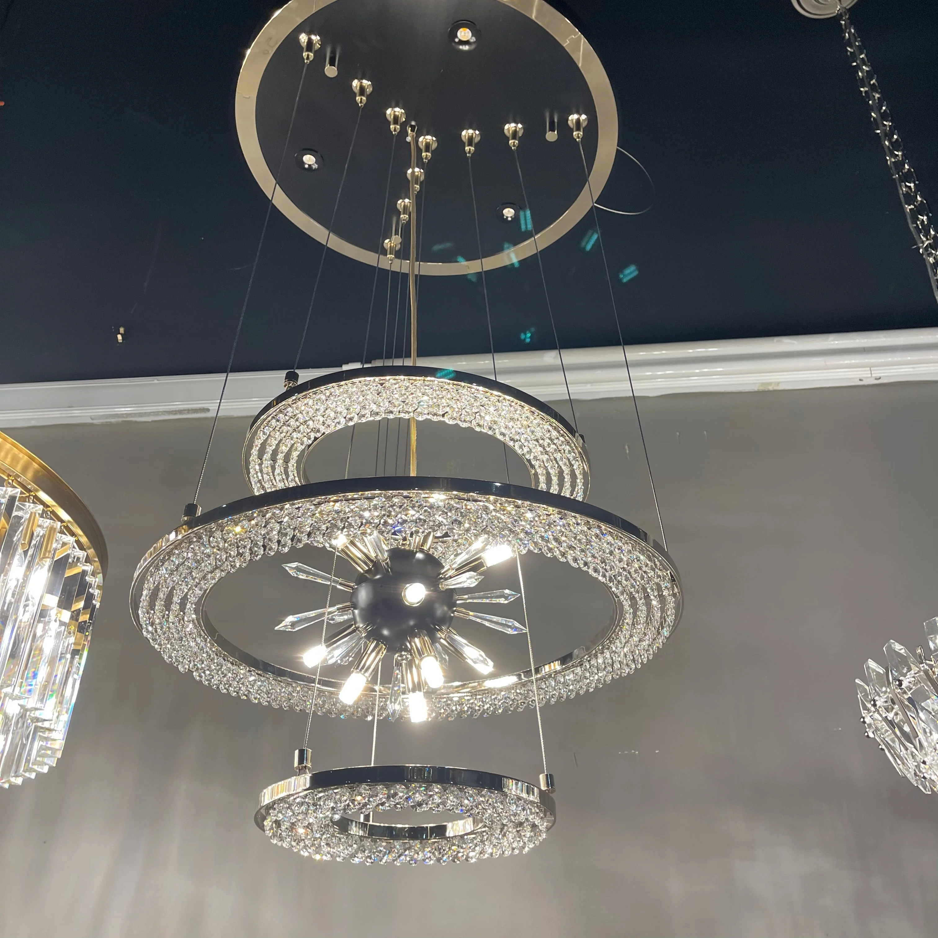 Aleron Crystal Ring Sputnik Chandelier - Image 13