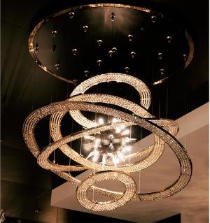 Aleron Crystal Ring Sputnik Chandelier - Image 2