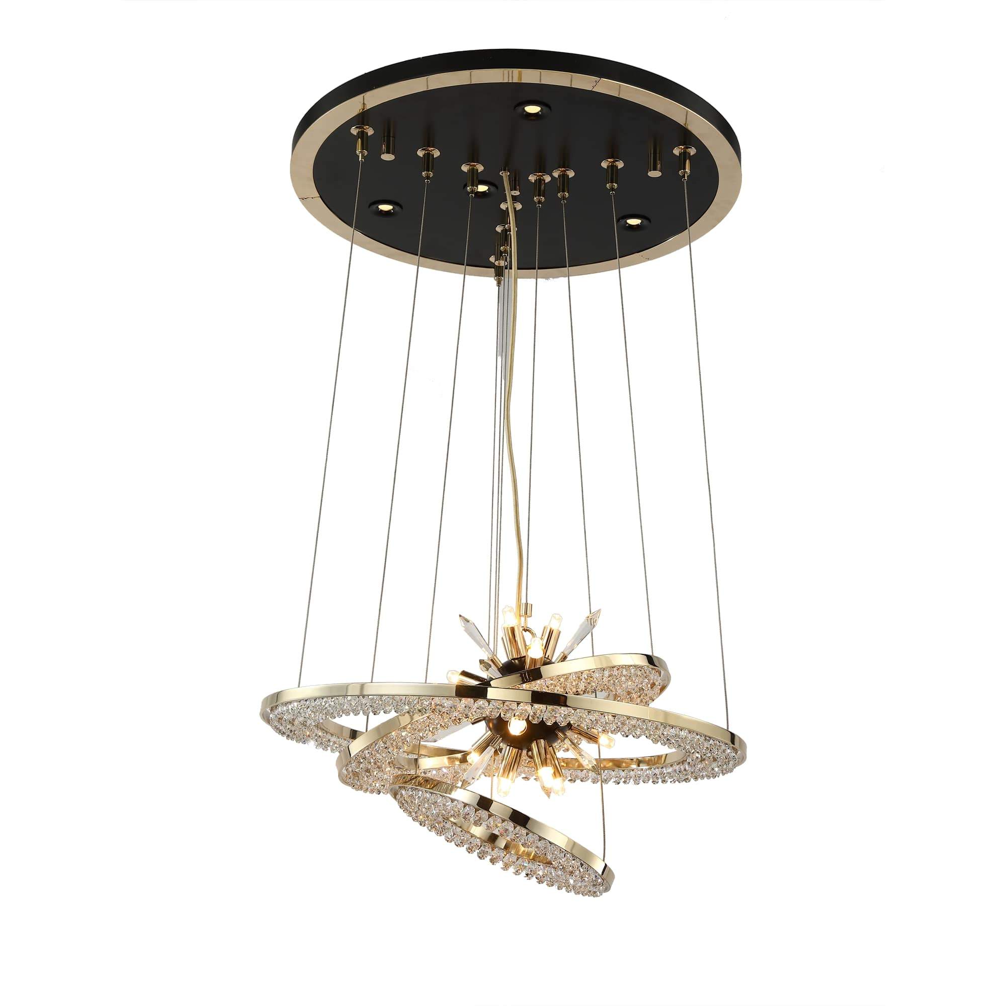 Aleron Crystal Ring Sputnik Chandelier - Image 6