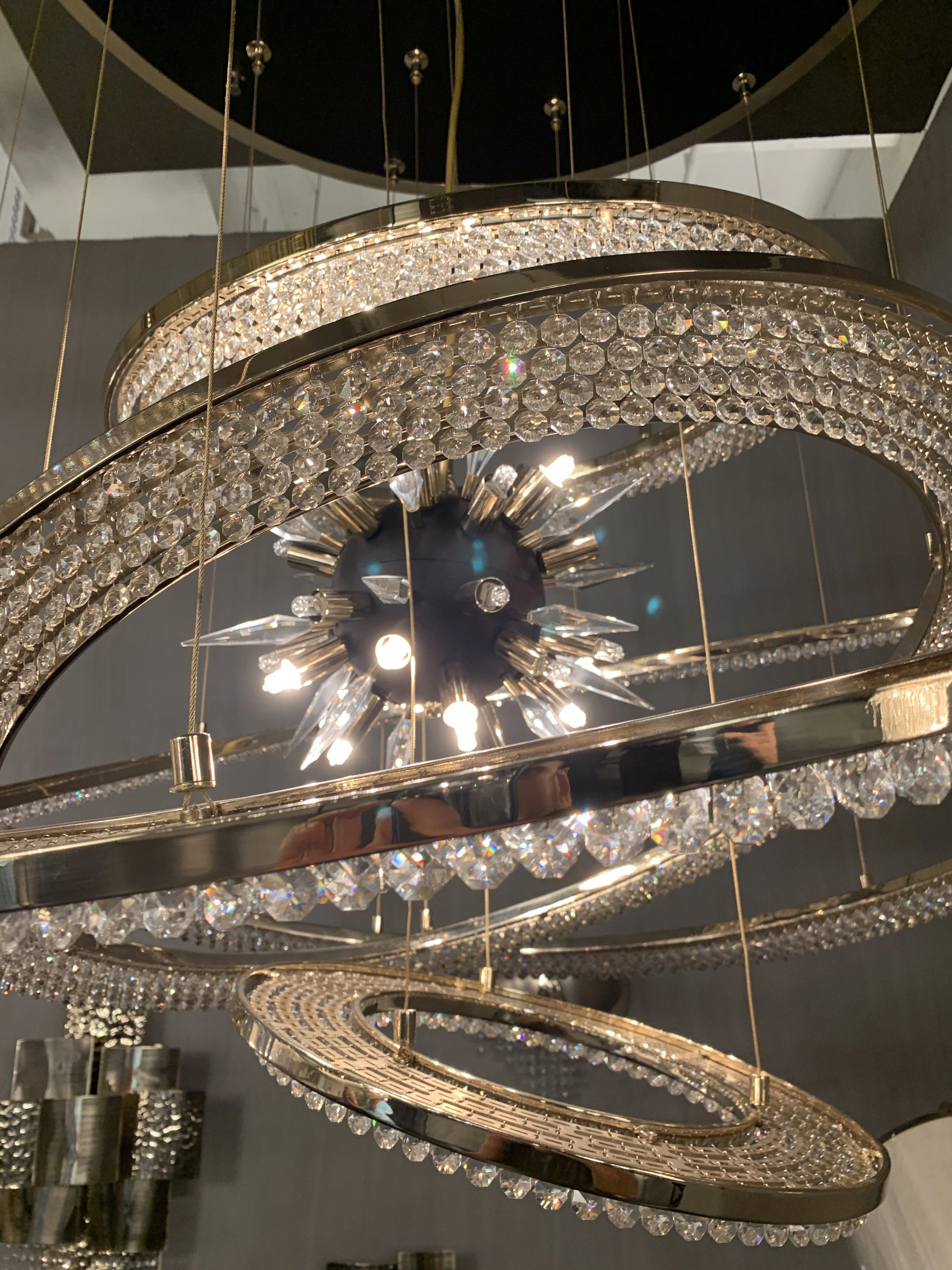 Aleron Crystal Ring Sputnik Chandelier - Image 7