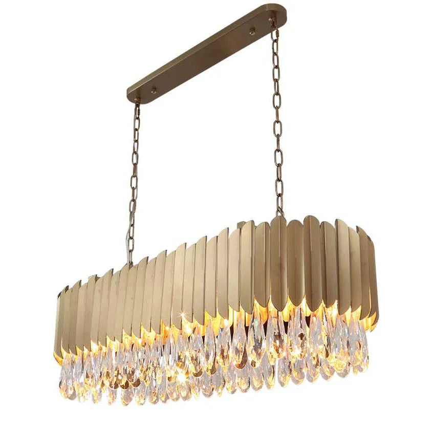 Walter Tiered Linear Crystal Chandelier - Image 3