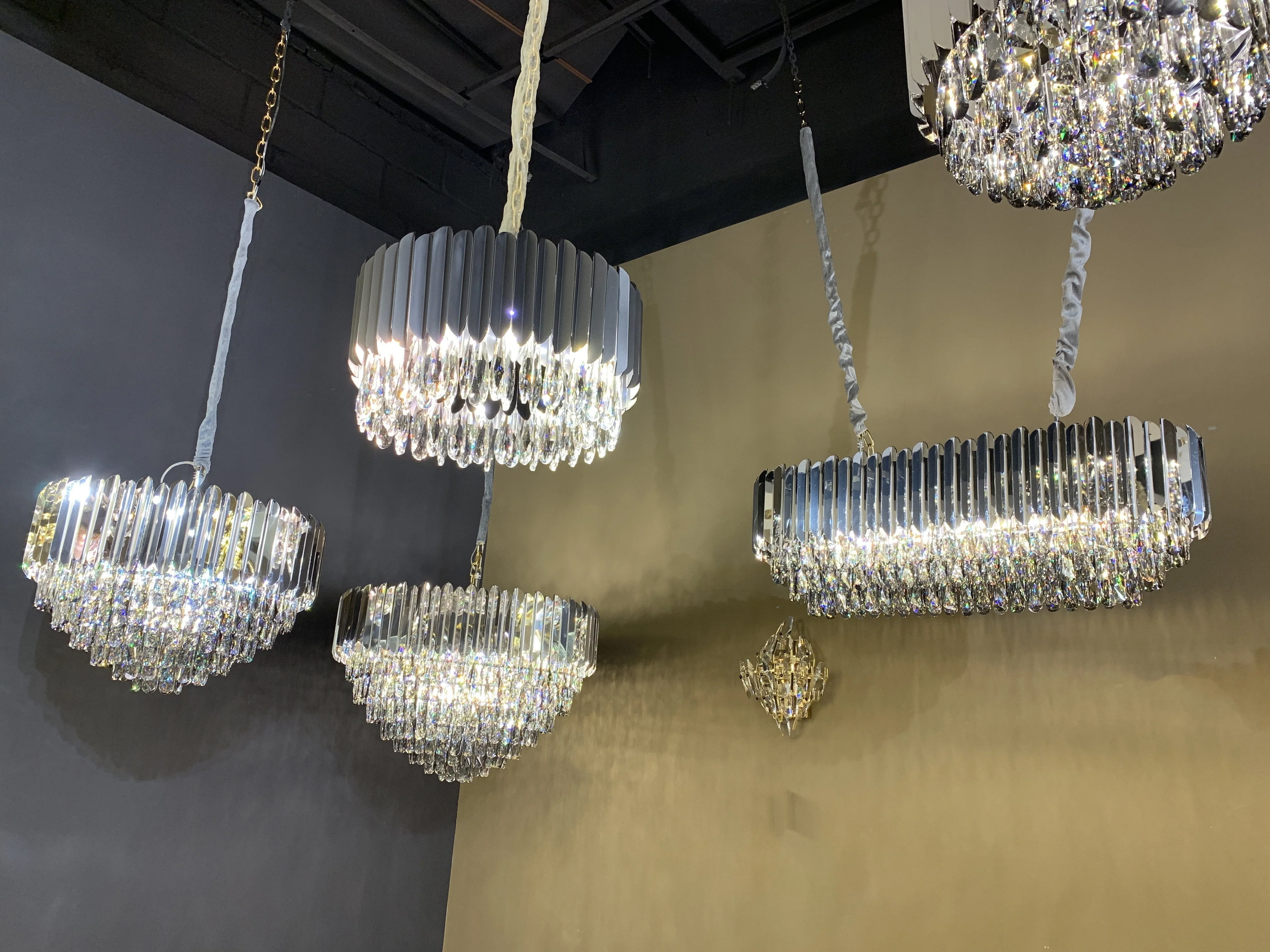 Walter Tiered Round Crystal Chandelier - Image 3
