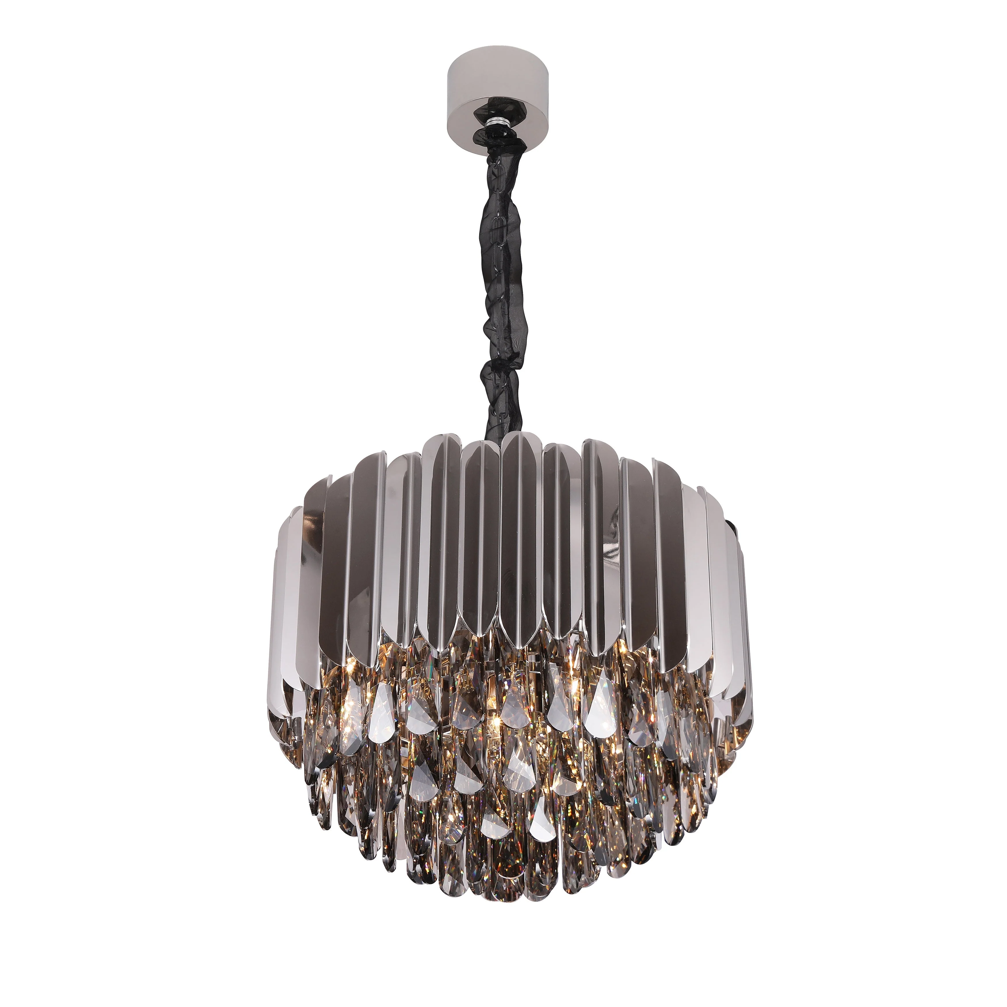 Walter Tiered Round Crystal Chandelier - Image 4