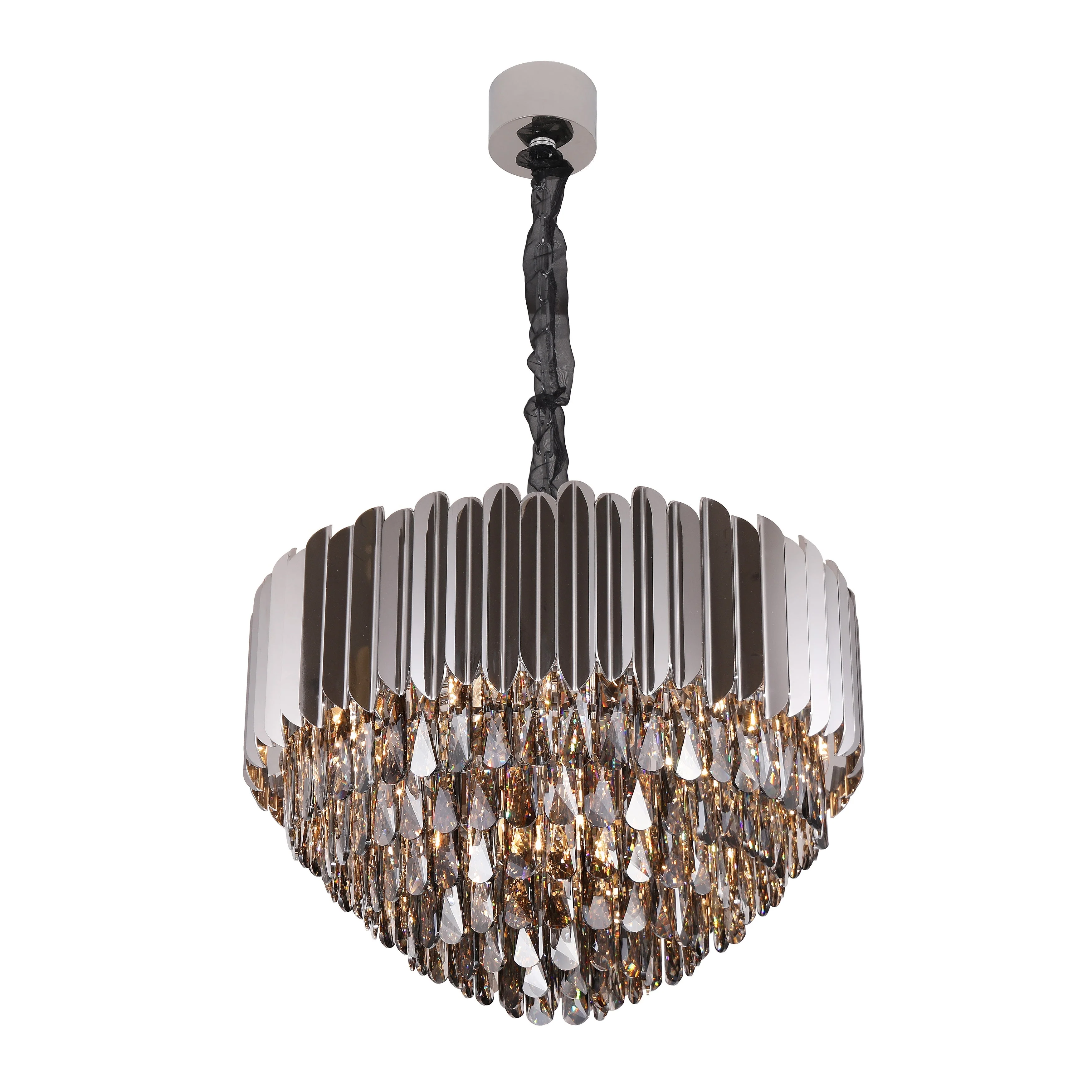 Walter Tiered Round Crystal Chandelier - Image 5