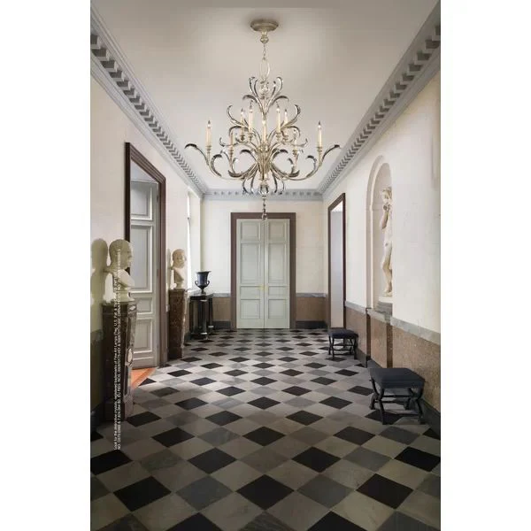 Alice Candle Round 2-Tier Chandelier 56" - Image 2