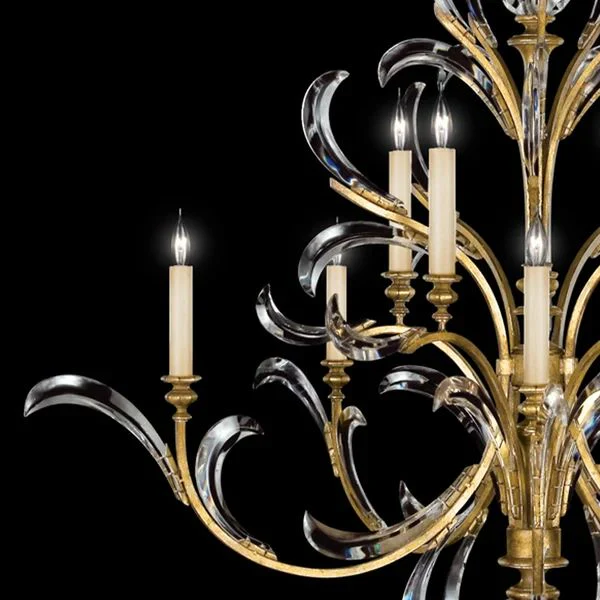 Alice Candle Round 2-Tier Chandelier 56" - Image 6